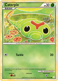 Caterpie 57/123 Pokémon card from HeartGold SoulSilver for sale at best price