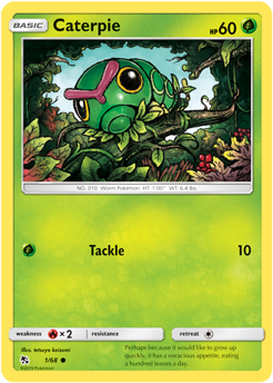Caterpie 1/68 Pokémon card from Hidden Fates for sale at best price