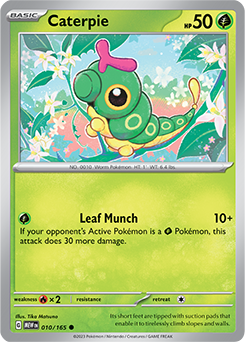 Caterpie 10/165 Pokémon card from 151 for sale at best price