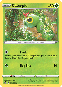 Caterpie 1/264 Pokémon card from Fusion Strike for sale at best price