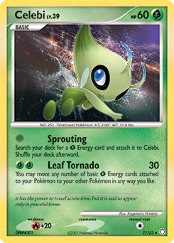 Celebi 7/123 Pokémon card from Mysterious Treasures for sale at best price