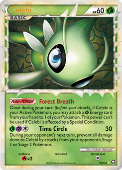 Celebi 92/102 Pokémon card from Triumphant for sale at best price