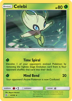 Celebi 4/236 Pokémon card from Unified Minds for sale at best price