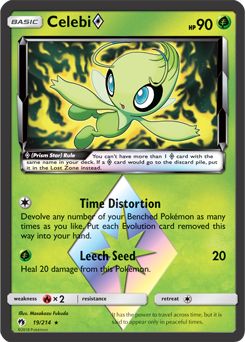 Celebi 19/214 Pokémon card from Lost Thunder for sale at best price