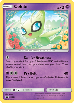 Celebi SM224 Pokémon card from Sun and Moon Promos for sale at best price