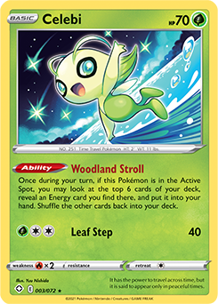 Celebi 003/072 Pokémon card from Shining Fates for sale at best price