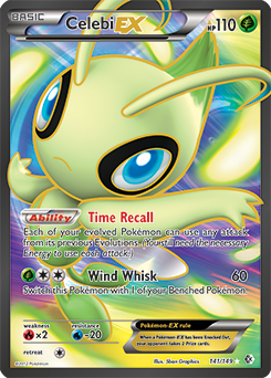 Celebi EX 141/149 Pokémon card from Boundaries Crossed for sale at best price