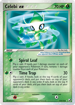 Carte Pokémon Celebi ex 117/115 de la série Ex Forces Cachées en vente au meilleur prix