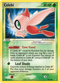 Carte Pokémon Celebi Star 100/100 de la série Ex Gardiens de Cristal en vente au meilleur prix