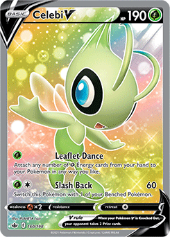 Celebi V 160/198 Pokémon card from Chilling Reign for sale at best price