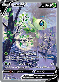 Celebi V 245/264 Pokémon card from Fusion Strike for sale at best price