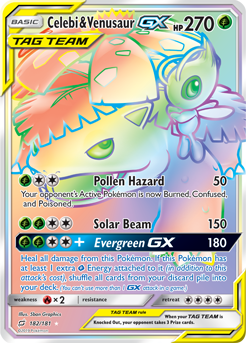 Celebi Venusaur GX 182/181 Pokémon card from Team Up for sale at best price