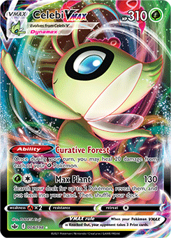 Celebi VMAX 8/198 Pokémon card from Chilling Reign for sale at best price