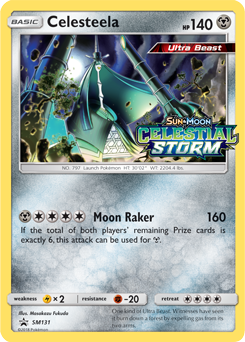 Promo Pokémon card Celesteela SM131 from Sun and Moon Promos expansion