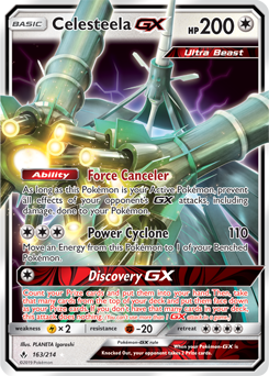 Celesteela GX 163/214 Pokémon card from Unbroken Bonds for sale at best price