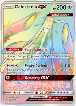 Celesteela GX 228/214 Pokémon card from Unbroken Bonds for sale at best price