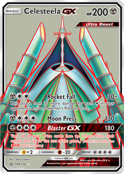 Celesteela GX 144/156 Pokémon card from Untra Prism for sale at best price