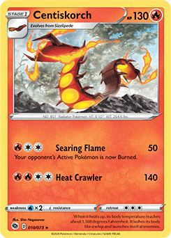 Centiskorch 010/073 Pokémon card from Champion s Path for sale at best price
