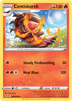 Centiskorch 49/264 Pokémon card from Fusion Strike for sale at best price