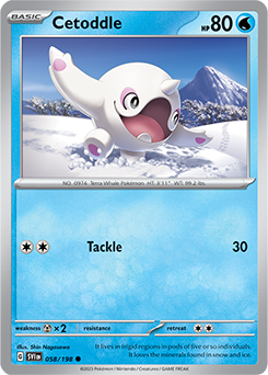Cetoddle 058/198 Pokémon card from Scarlet & Violet for sale at best price