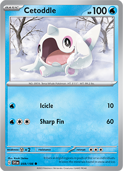 Cetoddle 059/198 Pokémon card from Scarlet & Violet for sale at best price