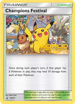 Promo Pokémon card Champions Festival SM231 from Sun and Moon Promos expansion