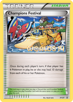 Promo Pokémon card Champions Festival XY27 from XY Promos expansion