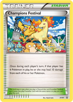 Promo Pokémon card Champions Festival XY91 from XY Promos expansion