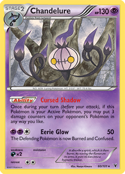 Chandelure 60/101 Pokémon card from Noble Victories for sale at best price