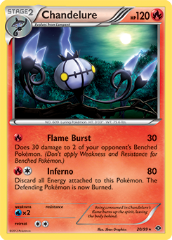 Chandelure 20/99 Pokémon card from Next Destinies for sale at best price