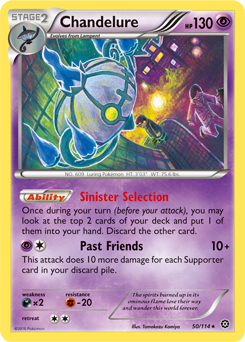 Chandelure 50/114 Pokémon card from Steam Siege for sale at best price