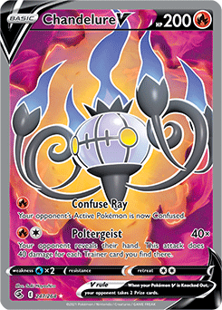 Chandelure V 247/264 Pokémon card from Fusion Strike for sale at best price