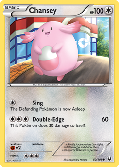 Chansey 80/108 Pokémon card from Dark Explorers for sale at best price