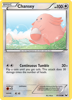 Chansey 81/108 Pokémon card from Dark Explorers for sale at best price