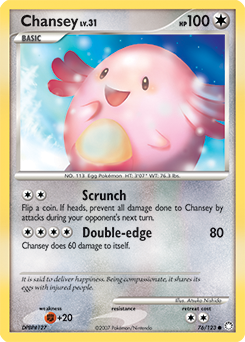 Chansey 76/123 Pokémon card from Mysterious Treasures for sale at best price