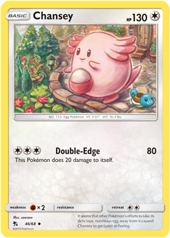 Chansey 46/68 Pokémon card from Hidden Fates for sale at best price