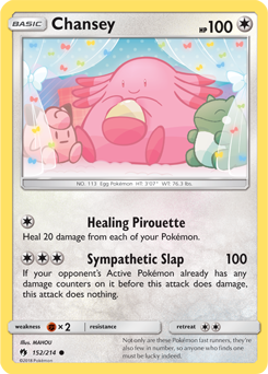 Chansey 152/214 Pokémon card from Lost Thunder for sale at best price