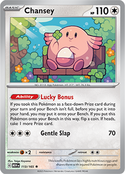 Chansey 113/165 Pokémon card from 151 for sale at best price