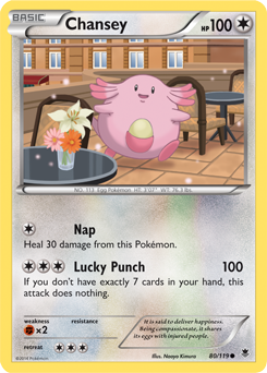 Chansey 80/119 Pokémon card from Phantom Forces for sale at best price