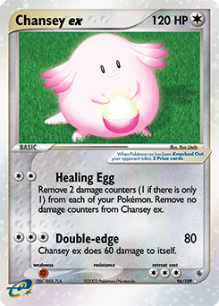 Chansey EX 96/109 Pokémon card from Ex Ruby & Sapphire for sale at best price