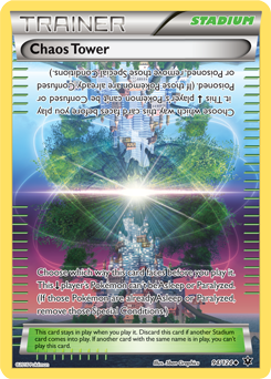 Uncommon Pokémon card Chaos Tower 94/124 from Fates Collide expansion