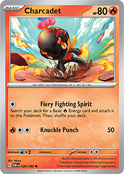 Charcadet 26/182 Pokémon card from Paradox Rift for sale at best price