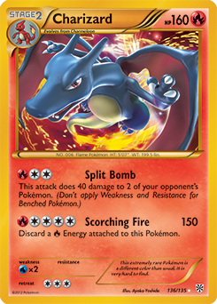 Charizard 136/135 Pokémon card from Plasma Storm for sale at best price