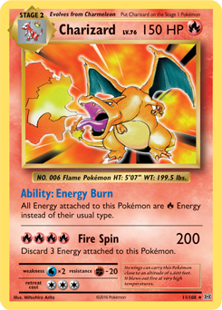 Charizard 11/108 Pokémon card from Evolutions for sale at best price