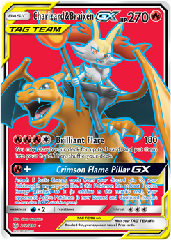 Charizard Braixen GX 212/236 Pokémon card from Cosmic Eclipse for sale at best price