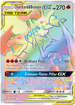 Charizard Braixen GX 251/236 Pokémon card from Cosmic Eclipse for sale at best price