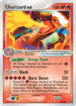 Charizard EX 105/112 Pokémon card from Ex Fire Red Leaf Green for sale at best price