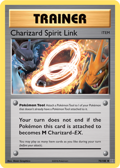 Charizard Spirit Link 75/108 Pokémon card from Evolutions for sale at best price