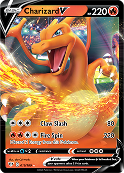 Charizard V 19/189 Pokémon card from Darkness Ablaze for sale at best price