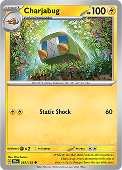 Charjabug 55/162 Pokémon card from Temporal Forces for sale at best price